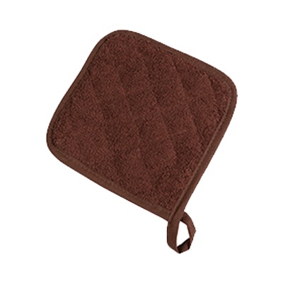 POT HOLDER 8x8 BROWN-TERRY PROTECT UP TO 500