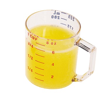 MEASURING CUP 1 CUP CLEAR PLASTIC