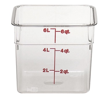 CAMSQUARE CONTAINER 6 QT CLEAR