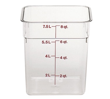 CAMSQUARE CONTAINER 8 QT CLEAR