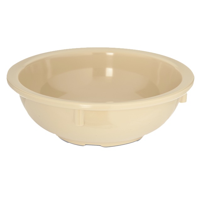 BOWL NAPPIE 14 OZ TAN MELAMINE ROLLED EDGE 48/CS CARLISLE