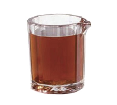 CREAMER/SYRUP PITCHER SAN W/OPEN TOP 2 OZ CLEAR