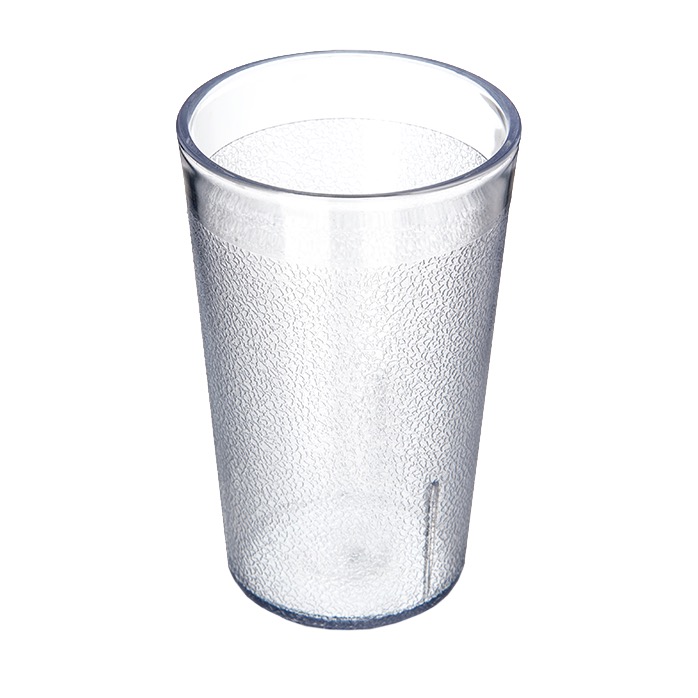 TUMBLER 9.5 OZ PEBBLED CLEAR PLASTIC