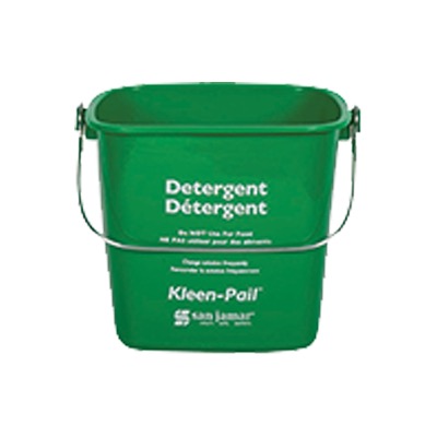 PAIL 6 QT GREEN PLASTIC FOR SOAP SOLUTION W/HANDLE