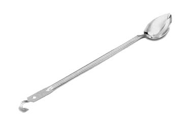 SPOON SOLID STAINLESS HOOKED HANDLE 21