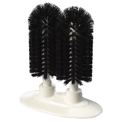 GLASS WASHER 2 BRUSH 8L HEADS W/SUCTION BASE