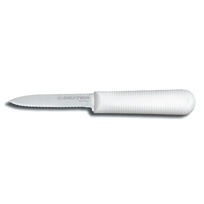 KNIFE PARING 3-1/4 SCALLOPED BLADE WHITE HANDLE