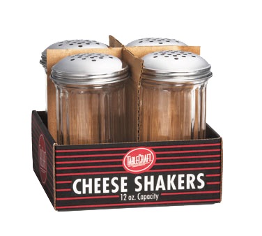 SHAKER CHEESE 12oz. PER. TOP FLUTED GLASS(4/4PK)