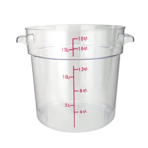 STORAGE CONTAINER RD 18 QT CLEAR