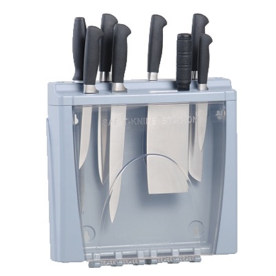 SAF-T-KNIFE STATION HOLD UP TO 8 KNIVES POLY-CARB