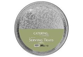 TRAY 16'' ROUND SERV DISPOSABLE 5 CT