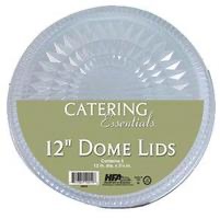 LID 12'' ROUND DOME LIDS DISPOSABLE 5CT