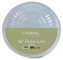 LID 16'' ROUND DOME LIDS DISPOSABLE 5CT