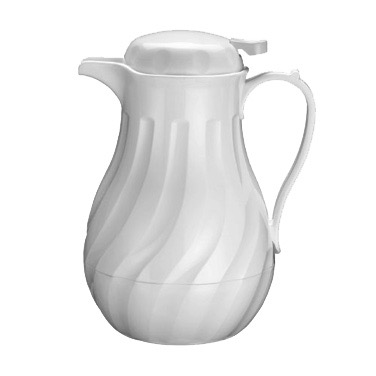 CARAFE WHT/SWIRL 64OZ W/TAGS