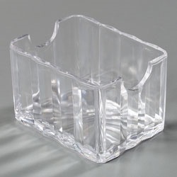 SUGAR PACKET CADDY CLEAR HOLDS 20 PACKETS