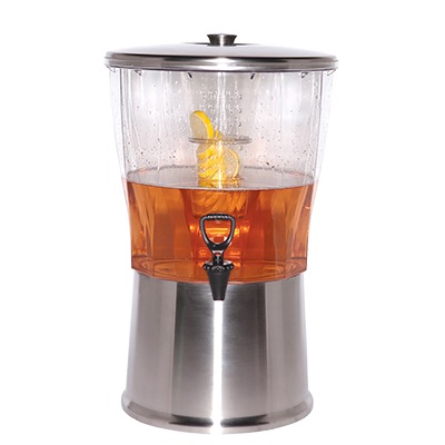 DISPENSER BEV 5 GAL RMVBL INFUSER S/S LID & BASE