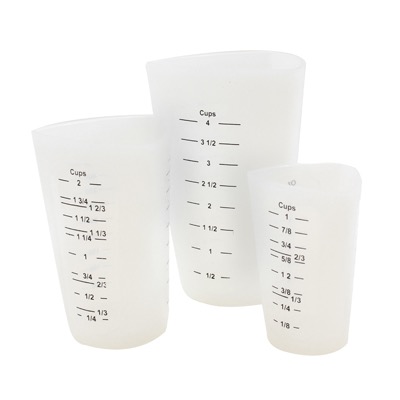 CUP MEASURING SET SILICONE 3-PC