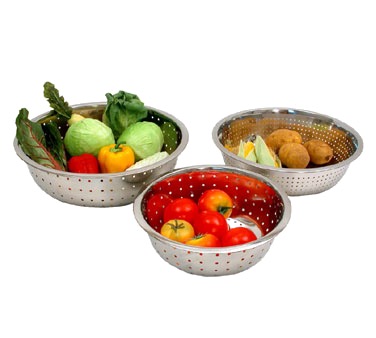 COLANDER CHINESE STYLE 15 SS SMALL HOLE