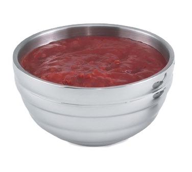 BOWL DOUBLE WALL ROUND ST/STL 5-3/4 3/4QT