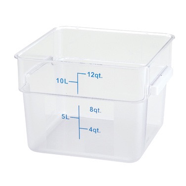 STORAGE CONTAINER SQUARE 12 QT CLEAR