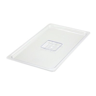 PAN COVER FULL SZ SOLID PLASTIC CLEAR