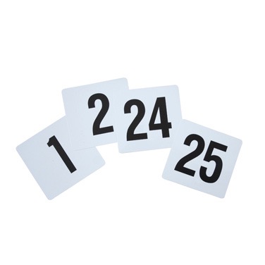 TABLE NUMBER SET 1-25 4x3-3/4