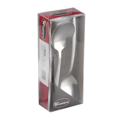 SPOON BOUILLON 6 WINDSOR MED WGT 2DZ/PK C&C