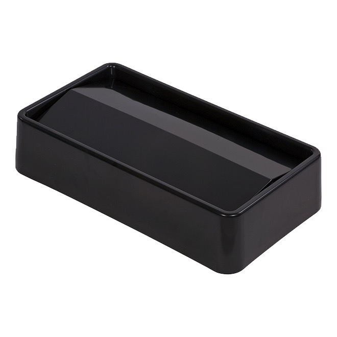 LID WASTE CONT BLACK FOR 23 GAL RECTANGLE