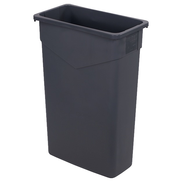 CONTAINER WASTE 23 GAL TRIMLINE GRAY RECTANGLE SLENDER
