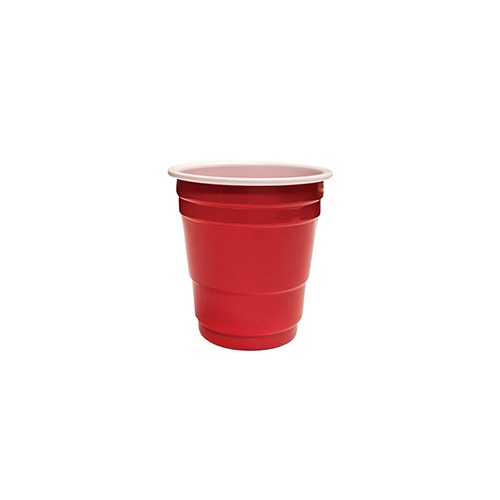 GLASS SHOT 2 OZ RED PARTY CUP 40/PK