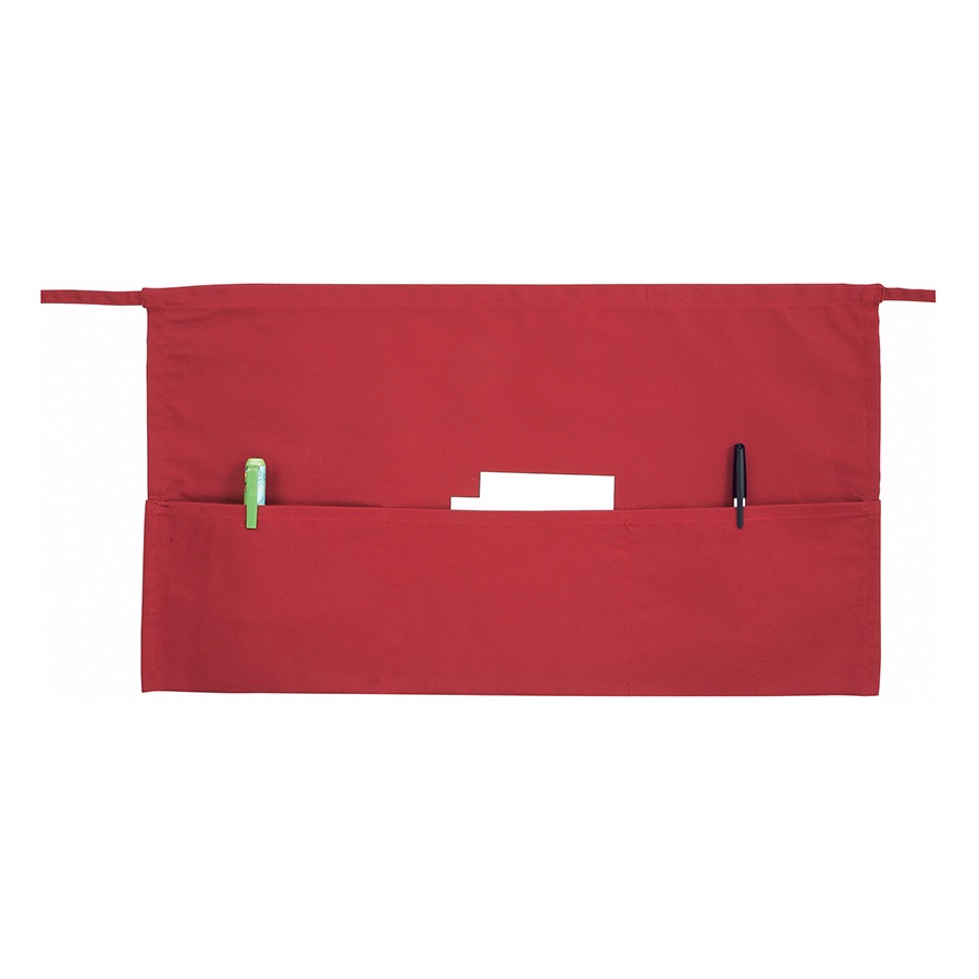 APRON WAIST RED 21X12 3 POCKET