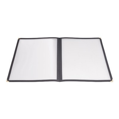 MENU COVER DBL FOLD 8-1/2x11 BLACK