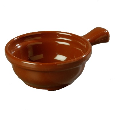 BOWL SOUP 8oz W/ HANDLE STACKABLE LENNOX BROWN 24/cs