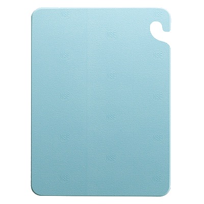 CUTTING BOARD 12X18X1/2 BLUE(COOKED FOOD)