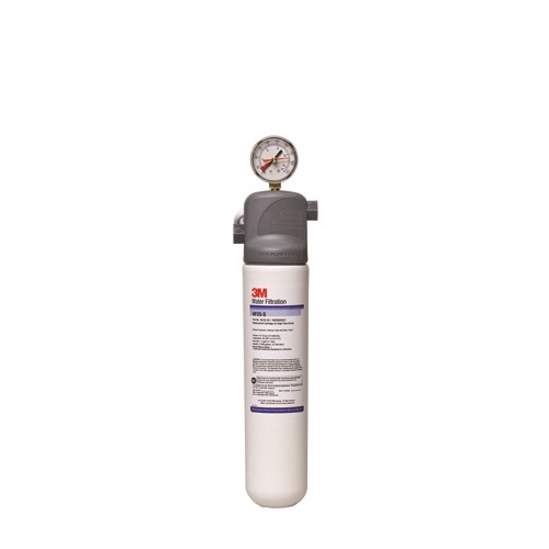 Water Filter System, with gauge, 17Hx4.5D valve-in-head