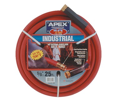 HOT WATER HOSE 5/8 X 25' UP TO 200 DEGREES F. (RED)