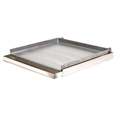 GRIDDLE TOP ADD-ON 24X24 7 GA STEEL W/GREASE TRAY