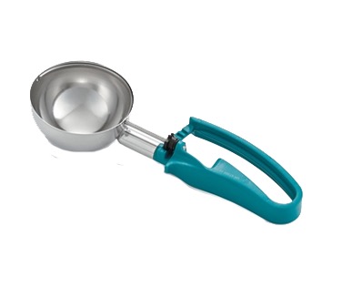 DISHER 6OZ LEFT/RIGHT HAND TEAL PLASTIC HANDLE