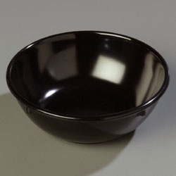 NAPPIE BOWL 14OZ MELAMINE BLACK 48/CS
