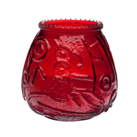 CANDLE IN GLASS 45HR RED 12CT