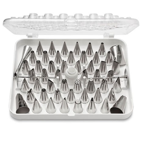 DECORATING TUBE SET 55PC W/CASE