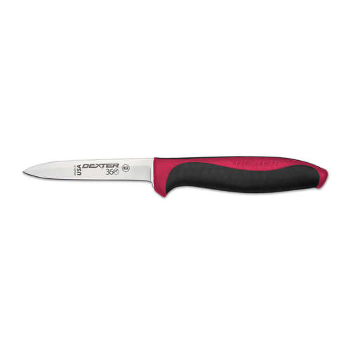 KNIFE PARING 3.5 SPEAR PT DEXSTEEL RED HANDLE DEXTER