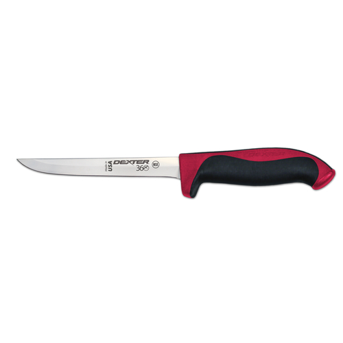 KNIFE BONING 6 NARROW DEXSTEEL RED HANDLE