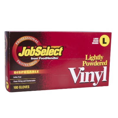 GLOVES VINYL CLEAR LG LT PWDRD 100/BX