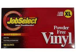 GLOVES VINYL CLEAR XLG P FREE 100/BX