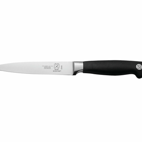 KNIFE 5 UTILITY GERMAN STEEL NON SLIP HANDLE BLK