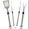 BBQ 3 C GRILL TOOL SS SET WITH TONGS, FORK, TURNER