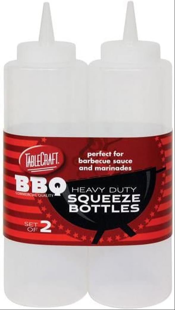 SQUEEZE BOTTLE 12 OZ SET OF 2 EACH PLASTIC